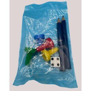 Pictionary Replacement GAME PEICES/ DICE and Small Pincles Vintage 1985